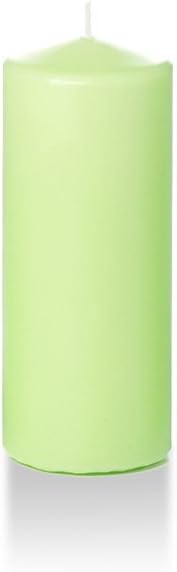 yummi 2.25" x 5" Mint Slim Pillar Candles - 4 per Pack