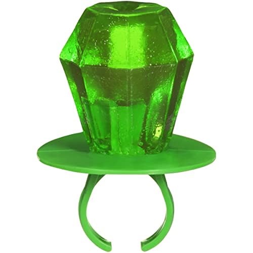 Ring Pop Individually Wrapped Watermelon Flavored Green Candy Lollipop Suckers for Celebrations & Halloween and Parties,30 Oz