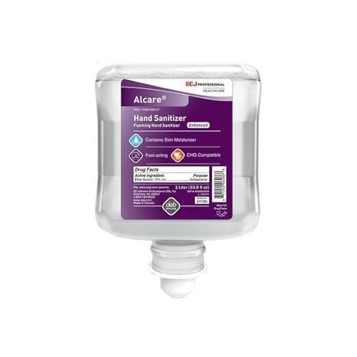 SC Johnson Professional Alcare Enhanced Foaming Hand Sanitizer, 1L Manual Cartridge, 6 Pack