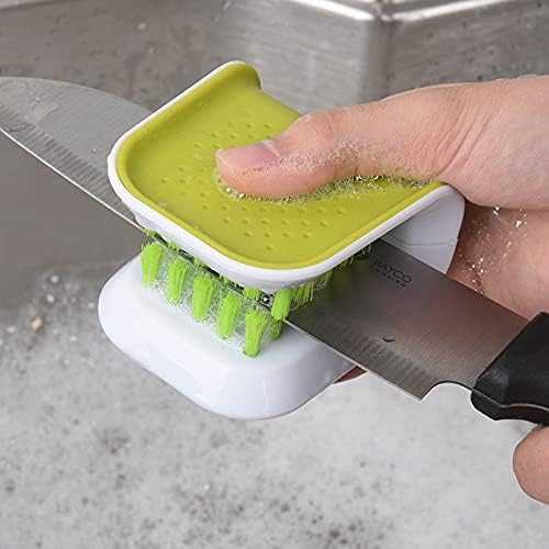 U-Shaped Double-Sided Brush, a Special Cleaning Brush for Household Kitchen Utensils Such as Spoons, Chopsticks, Knives, and Forks. Gentle on Hands.
