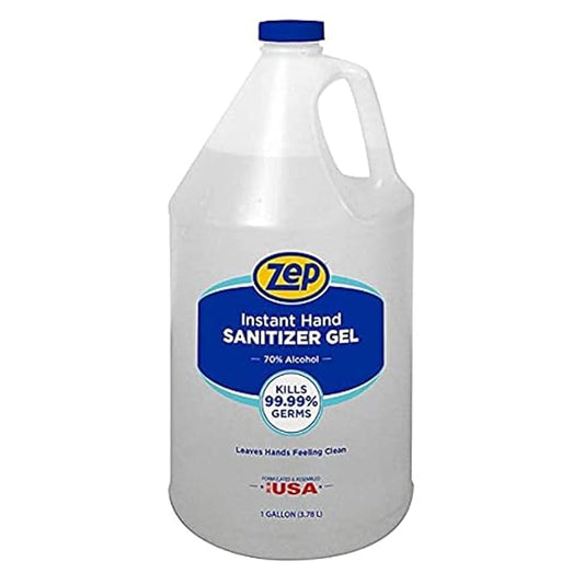 Zep Instant Hand Sanitizer Gel - 1 Gallon (Case of 4) 355824 - Kills 99.99% of Germs, Professional-Grade Formula, Contains 70% Ethanol Alcohol