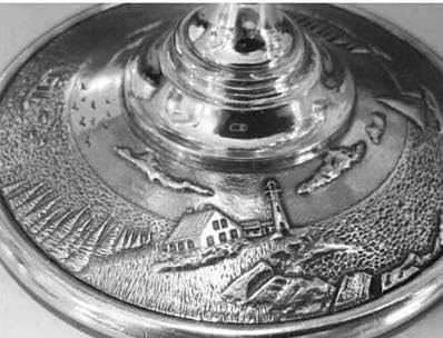 DANFORTH – Coastal Candlestick Holder (Single) – Handcrafted Pewter Candle Holder – 3 ½” – Made in USA