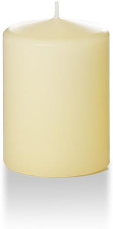 yummi 3" x 4" Ivory Round Pillar Candles - 3 per Pack