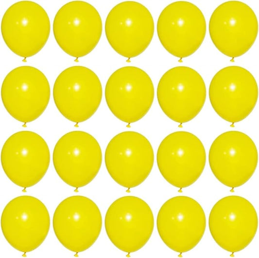 GaesQae Yellow Balloons,12 Inches Yellow Balloons,100pcs Latex Balloons for Birthday Wedding Party Baby Shower Decoration Engagement Party Decorations