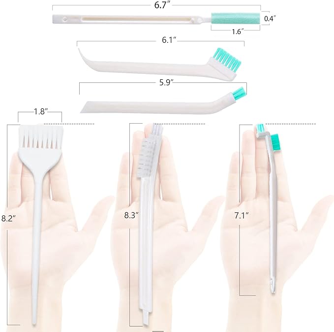Small Detailing Cleaning Brushes for Small Spaces,Crevice Cleaning Tools for Keyboard Bottle Window Groove Car Gap,Scrub Cleaner Supplies for Shower Toaster Tub Baseboard Sink Grout Oven Juicer