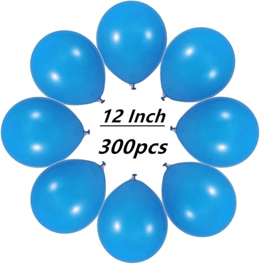 300 Pack Blue Balloons 12 inch Blue Latex Party Balloon Bulk for Various Party Events Decorations