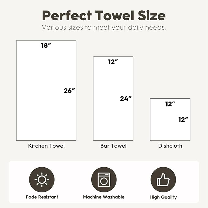 Artoid Mode Xmas Tree Snowflakes Cable Car Ski Winter Bar Kitchen Towels, 12x24 Inch Quick Dry Microfiber Cloth Dish Towels for Drying Set of 4
