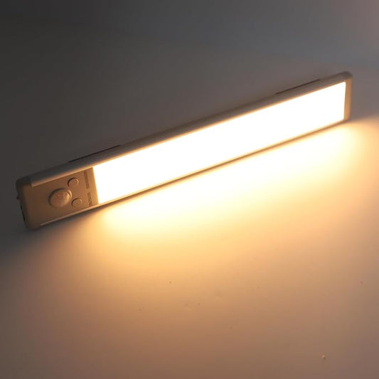 FTVOGUE 9.4in LED Motion Sensor Light Indoor Rechargeable Under Cabinet Lighting with 3 Color Temperatures 120 Wide Angle Sensor for Kitchen Closet Garage
