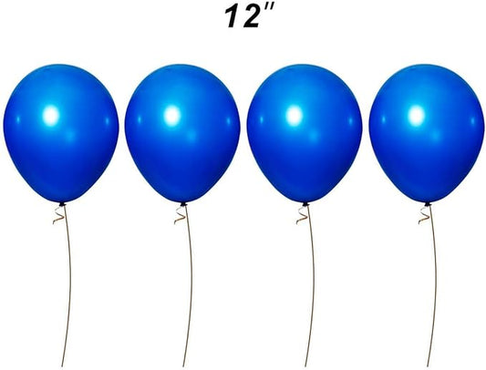 Royal Blue Balloon,100pcs 12 inch Blue balloons for Birthday Party Decoration Wedding Baby Shower Graduation Decoration.