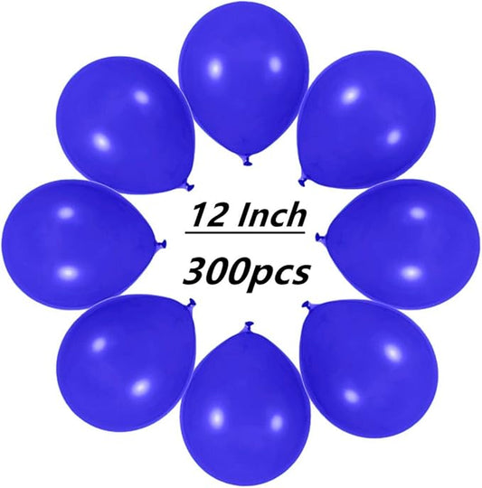 300 Pack Royal Blue Balloons 12 inch Blue Latex Party Balloon Bulk for Various Party Events Decorations