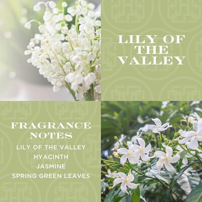 HomeWorx by SLATKIN + CO. Candle- Lily of The Valley, 14 oz. 3-Wick Premium Scented Candle - 20-40 Hours Burn Time