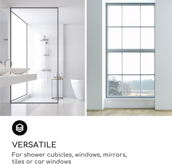 GÜTEWERK Shower Squeegee for Glass Doors, Silicone Window Squeegee, Bathroom and Glass Cleaning - Green - 11 Inch