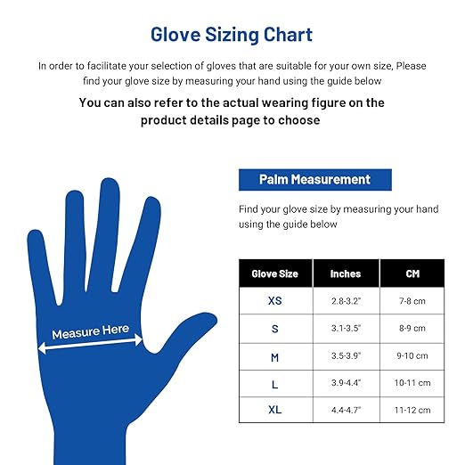JMU Black Nitrile Gloves XS Bulk, Case of 1200, 3.5Mil, Latex Free Powder Free Nitrile Gloves
