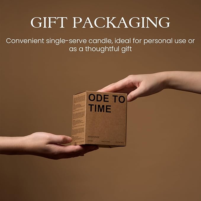 M&SENSE Teakwood Intense Scented Christmas Candle Gift, Aromatherapy Candle Set for Women, Soy Wax Candles Home Scented, Long Lasting Amber Jar Candles Gift for Christmas, Thanksgiving, Holiday