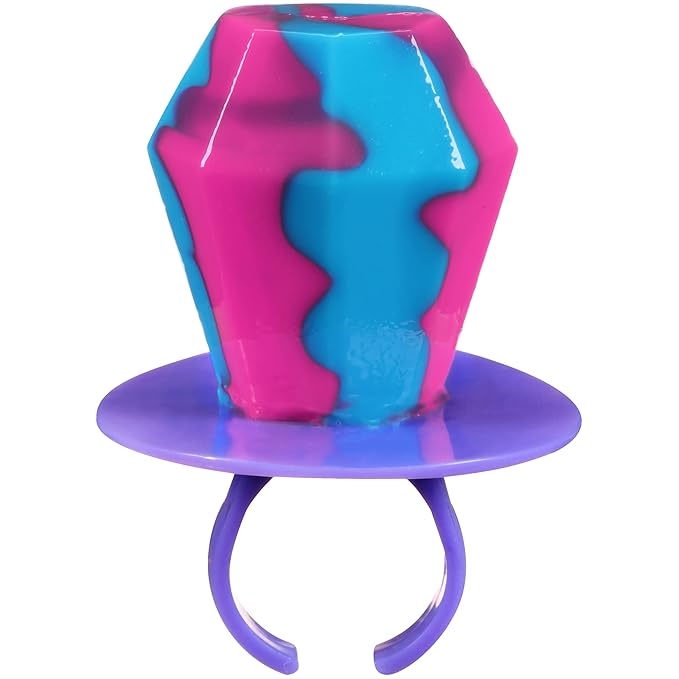 Ring Pop Candy, Valentine's Lollipops, 50 Ct Party Favors in Assorted Fruity Flavors - Full Size, Fun Hard Candy For Birthday Parties, Valentine's Gifts, Goodie Bags, Party Favors