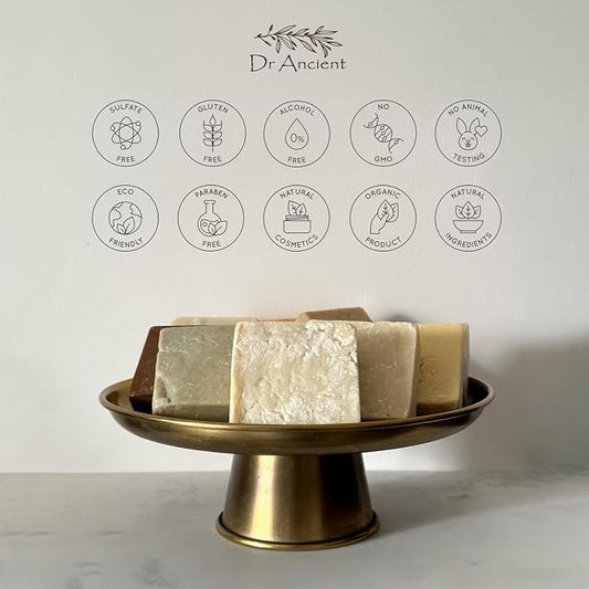 Dr.Ancient Tea Tree Soap Bar Organic Natural Vegan Traditional Handmade Antique - Antibacterial, Effective For Acne - Absolutely No Chemicals! Pure Natural Soap!
