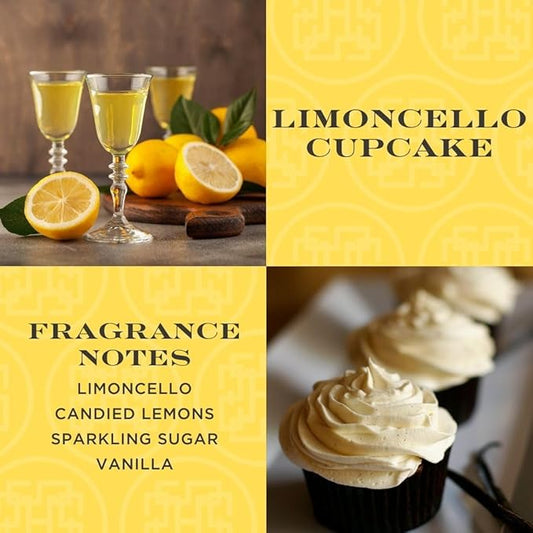 HomeWorx by SLATKIN + CO. Candle- Limoncello Cupcake, 8 oz. Premium Scented Candle - 25-35 Hours Burn Time