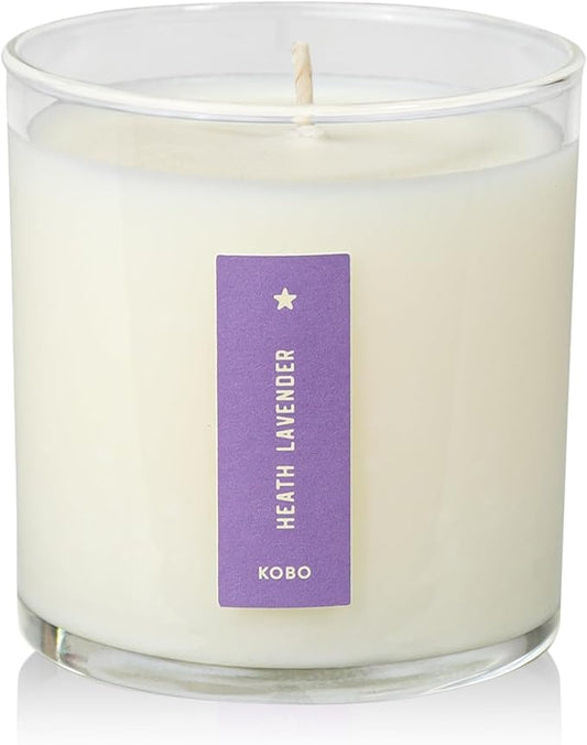 KOBO Heath Lavender Candle with Plantable Box (9 oz) | Plant The Box Collection, 100% Pure Soy Wax Candles | Hand-Poured in USA | Long Lasting 60 Hour Burning Candles | Scented Candles for Home
