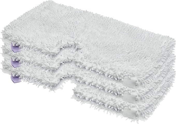 3 Pack Steam Pocket Mop Replacement Pads for Shark S3501 S3601 S3550 S3901 S3801 S2901 S2902 S3501S S3601C SE450 S3901D S3455K,Microfiber Steam Mop Pad Replacement,Reusable Mop Pads for Floor Cleaning