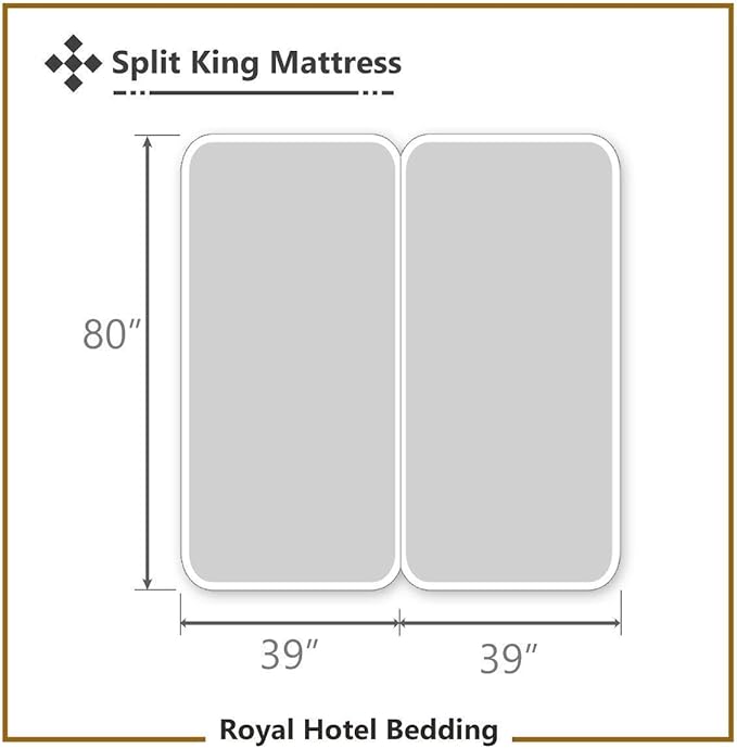 Royal Hotel Bedding ABRIPEDIC Sheets, Viscose from Bamboo, Sheet Set 600 Thread Count, Silky Soft Sheets, Viscose from Bamboo, Sheet Set, Split-King : Adjustable King, Canvas