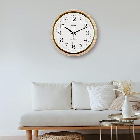 OSTAR Atomic Wall Clock, 11 Inch Round Battery Operated Clock