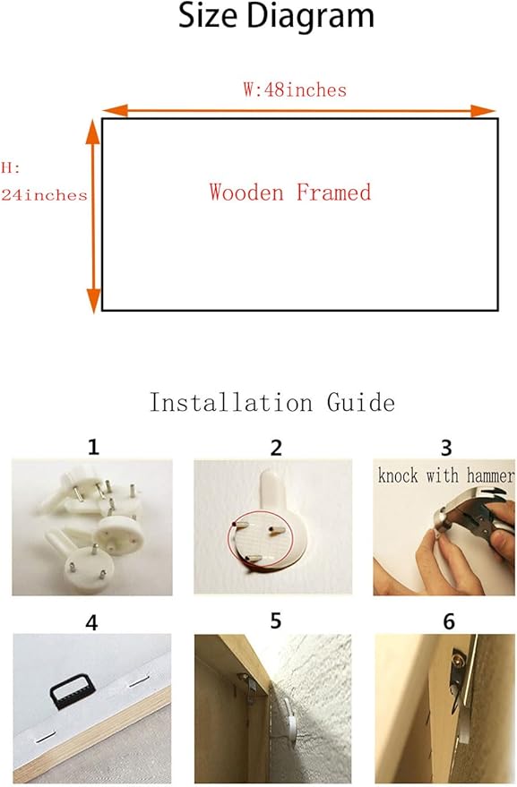 Ardemy Farmhouse Barn Canvas Wall Art for Living Room Large Farm Cow Pictures Paintings Wall Decor Vintage Artwork Bedroom Dining Room Home Office,48"x24"