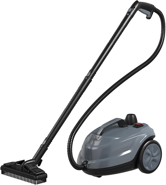 Steam Cleaner, Powerful Heavy Duty Canister Steamer with 34 Accessories, Steam Mop with 16.4 Ft Extra-Long Power Cord for Home Floor Cleaning, Grout, Upholstery, Car Detailing