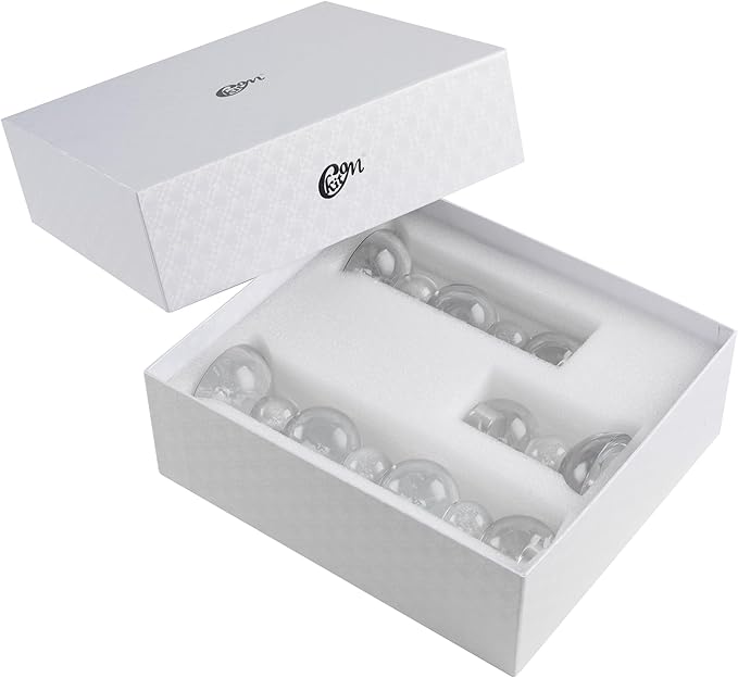 Kitcom Crystal Taper Candle Holders Bubble Designed Hand Cut Crystal Candlestick Holders Wedding Banquet Decorations Pack of 3, Comes with Gift Box