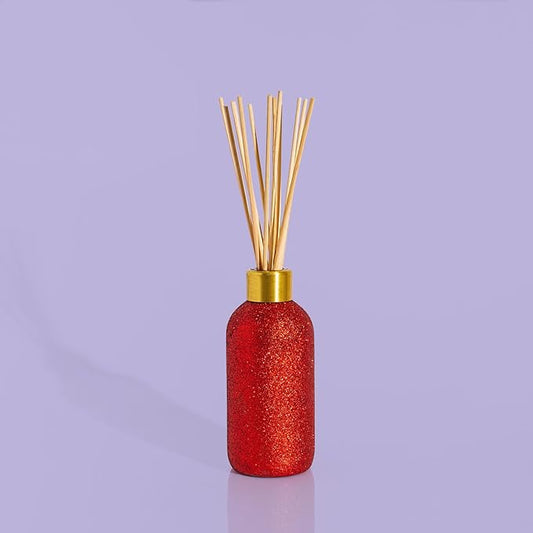 Capri Blue Glam Reed Diffuser - Red Essential Oil Diffuser for Home Decor & Room Decor - Luxury Incense Sticks - Holiday Fragrance (Volcano, 8 Fl Oz)