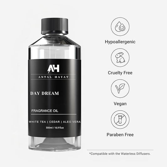 Hotel Scents Day Dream Diffuser Oil 500mL - Aromatherapy Fragrance Inspired by 5-Star Hotels - Notes of Aloe Vera, Ginger, White Tea - Inspired by Westin Hotels - Luxury Home Scents Refill