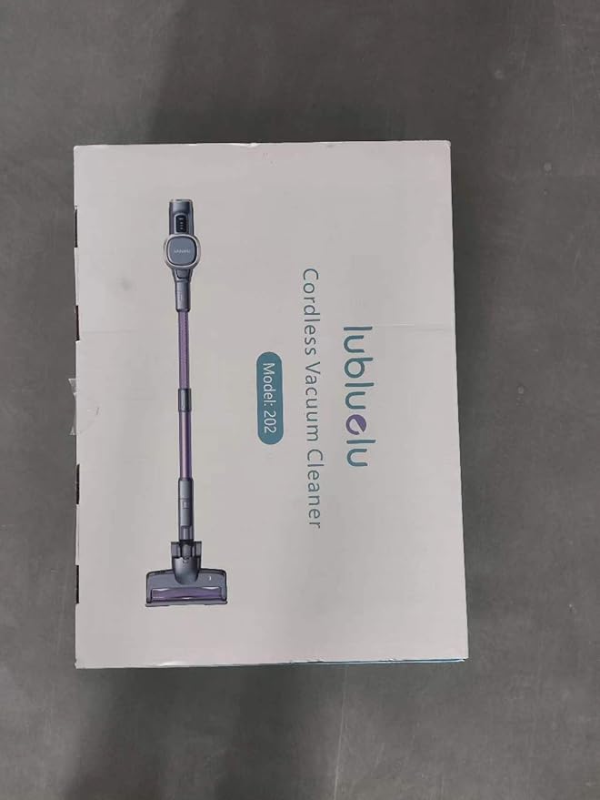 Lubluelu Cordless Vacuum Cleaner, Stick Vacuum Cordless Rechargeable with Lightweight 235W Brushless Motor, Self-Standing and Handheld Design for Carpet, Hard Floor and Pet Hair (Purple)
