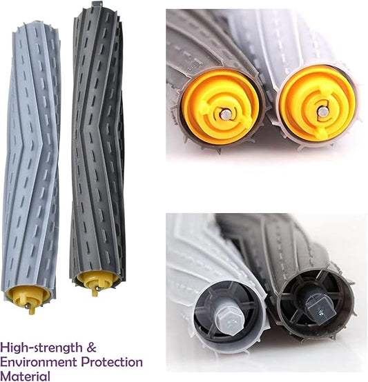 Replacement Parts for irobot Roomba 800 & 900 Series, Replenishment Kits for Roomba 800 850 860 861 866 870 880 890 900 980 985 Vacuum,(2 Sets Roller Brushes,4 Filters,4 Side Brushes)