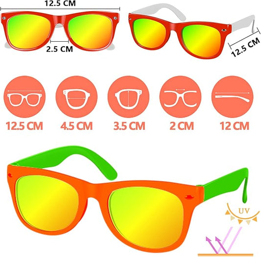 Kids Sunglasses Bulk,24Pack Kids Sunglasses with UV400 Protection,Kids Sunglasses Party Favors,for Boys Girls Age 3-8