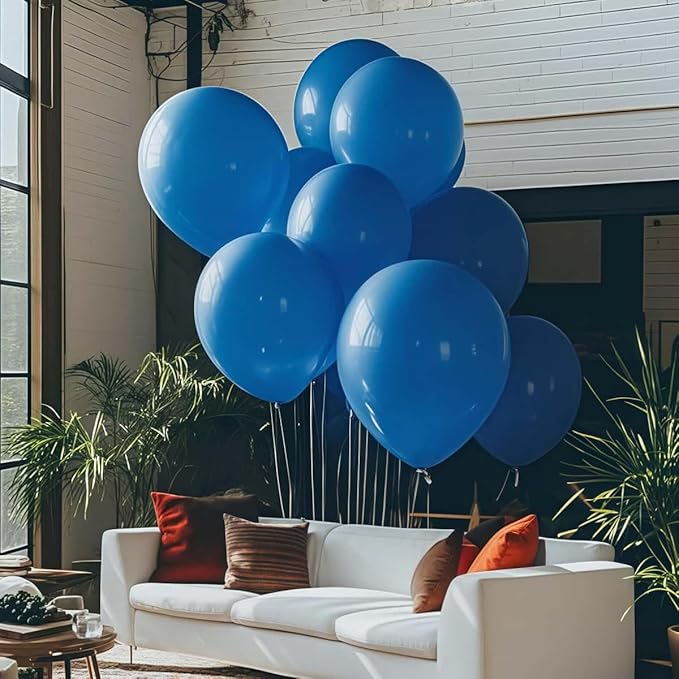 30 Pack Blue Balloons 36 Inch Blue Latex Large Balloons for Party Decorations and Events