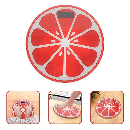 Creative Cartoon Tempered Digital Weight Scale with Body Compact Mini Summer Fruit Design for Bathroom and Travel Use Accurate Human Weight Measurement