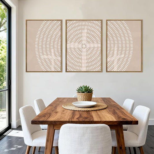 Christian Framed Canvas Wall Art Modern Jesus Wall Decor Abstract Wall Art Set of 3 Jesus Feeds The 5000Artwork for Living Room Bedroom Office 24x36 Inch