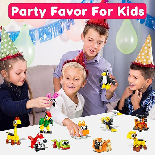 30pcs Animal Mini Building Blocks Party Favor for Kids Return Gifts For Birthday Goodie Bag Stuffer Class Prize Box Toys Small Bulk Pinata Stuffer End of School Year Gift for Student Boy Girl 4-8 8-12