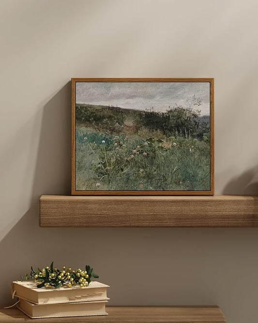 InSimSea Framed Canvas Wall Art Vintage Decor, Rustic Wall Art Room Decor, Classical Paintings for Decorations, Home Kitchen Farmhouse Bathroom Decor, 11"x14"