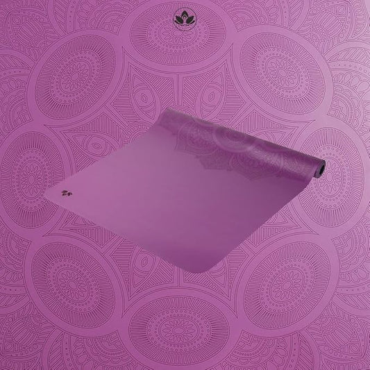 Premium Clever Yoga Mat - Extra Long Yoga Mat Suitable For All Yoga Types - Workout Mat For Home Or On The Go - Includes Our Perfect Fit Mat Bag