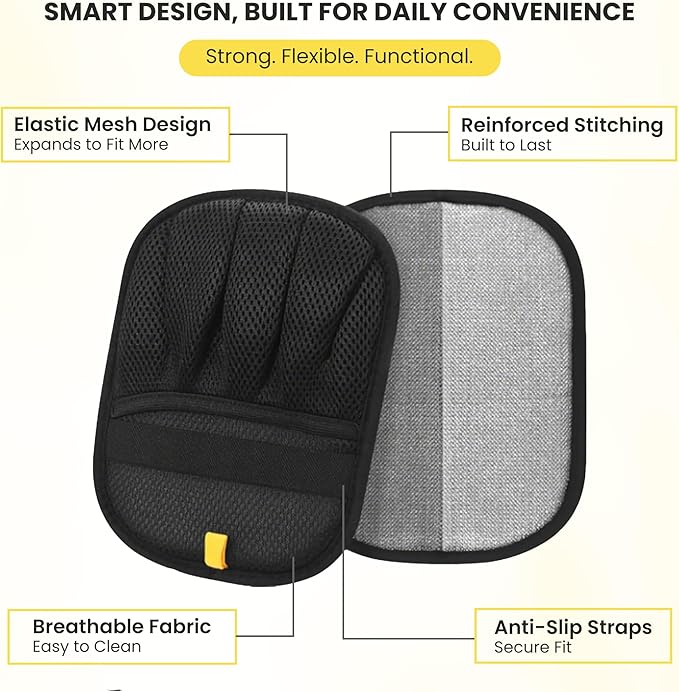 2-Pack Pet Hair Removal Glove – Upgraded Electrostatic Cleaning Tool for Couch, Carpet & Laundry – Reusable Five Finger Magic Brush for Cats & Dogs, Eco-Friendly Hair Remover for Home & Car