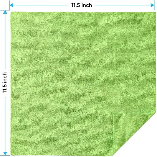 HOMEXCEL Shop Towels 100 Pack, Reusable Microfiber Towels for Cars, Bulk Multipurpose Microfiber Cleaning Cloths, Lint Free Cleaning Rags for Car, House and Kitchen, 11.5 x 11.5 inch
