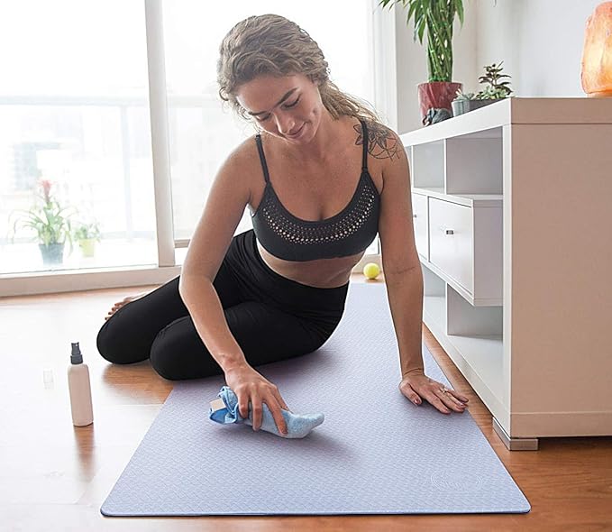 IUGA Yoga Mat Thick Non Slip Anti-tear Pilates Mat Eco Friendly Hot Yoga Mats for Workout & Exercise(72"x 24"x 6mm)
