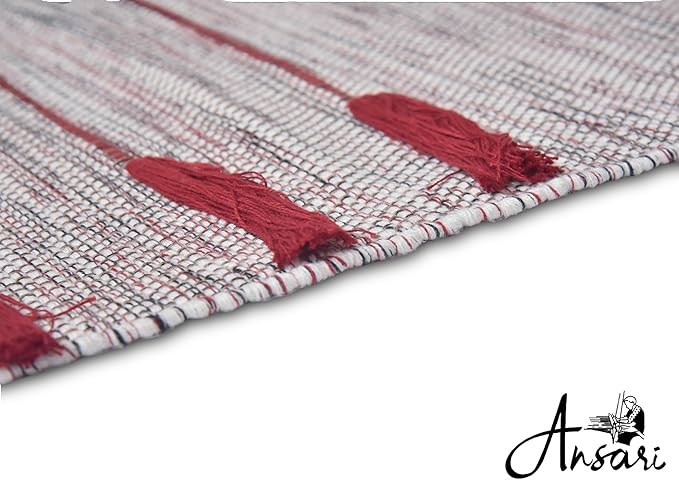 Craftyansari Handwoven Cotton Yoga Mat, Natural, 72 x 24 Inches, Fair Trade, Soft Absorbent Surface for Exercise, Workout, Meditation