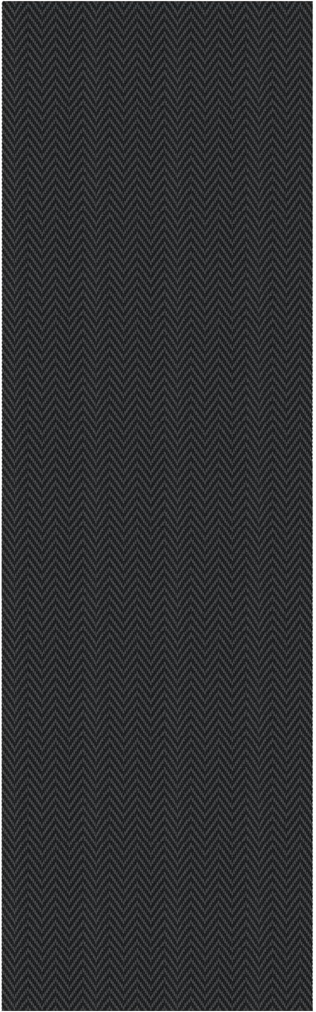 2x8 Ft Braided Runner Rug Washable Runners for Hallways Kitchen Runner Rug with Rubber Backing Cotton Entryway Runner Indoor, Woven Floor Carpet for Hall Kitchen Bedroom, Black/Grey
