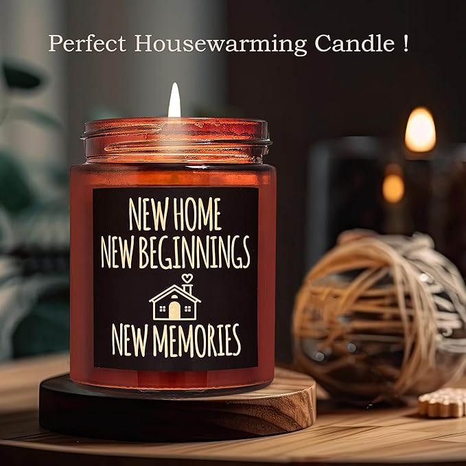 Gifts for New Beginnings - Housewarming New Home Gifts for Friends - House Warming Party Decor - Gift for Retirement, New Job, Coworker Leaving - Relaxing Candles for Women Stress Relief