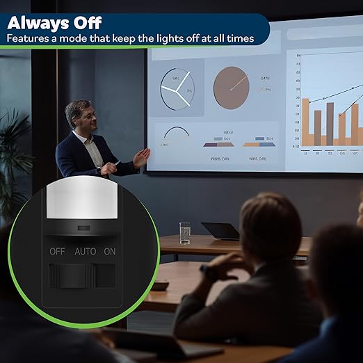 TOPGREENER in Wall PIR Motion Sensor Light Switch, Occupancy Sensor Switch, ๐๐๐ฎ๐ญ๐ซ๐๐ฅ ๐๐ข๐ซ๐ ๐๐๐ช๐ฎ๐ข๐ซ๐๐, On/Off Override, ๐๐ข๐ง๐ ๐ฅ๐ ๐๐จ๐ฅ๐, 4A, 500W, TSOS5-BKWP,Black,4 Pack