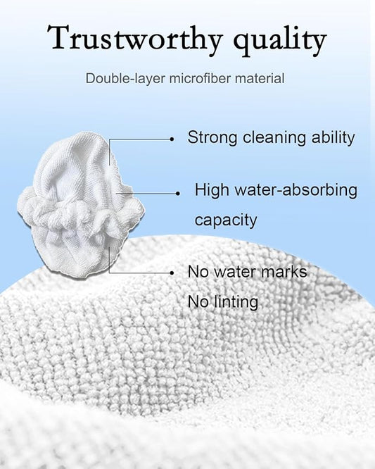 Steam Mop Pads Compatible with Dupray Neat Steam Cleaner, 8 Small Bonnets (Triangle)+4 Large Bonnets (Rectangle), Reusable Washable Precision Cleaning Pads & High-Performance Cleaning Pads