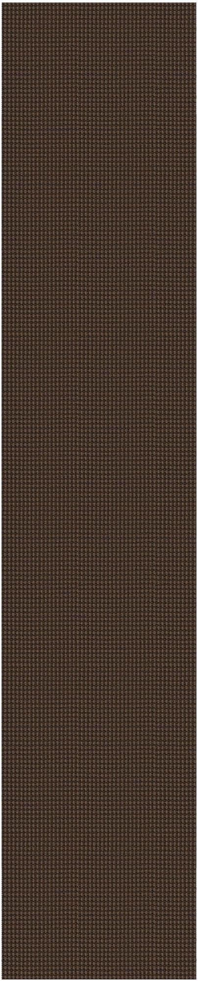 EARTHALL Woven Runner Rug 2x12 Ft Washable Runners for Hallways Extra Long Cotton Non Slip Rubber Backed Kitchen Runner Braided Indoor Floor Carpet for Entryway, Hall, Kitchen, Brown