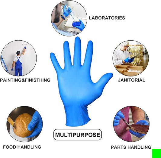PEIPU Nitrile Disposable Gloves,Powder Free, Cleaning Service Gloves, Latex Free