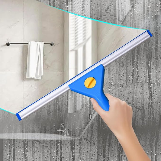 Professional Window Cleaning kit, 2-in-1 Window Squeegee with 78" Extension Poles, Suitable for Indoor & Outdoor Windows, High Glass, High Windows, Multi-Purpose Car Windshield Cleaning